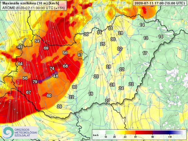 Szélviharral, lehűléssel érkezik a hidegfront!