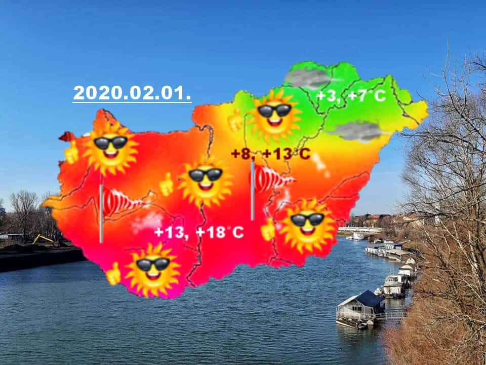 Ragyogó napsütés az ország nagy részén, +12, +16 fok között már most a hőmérséklet 3
