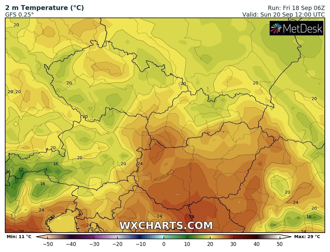 Napközben fokozódó meleg