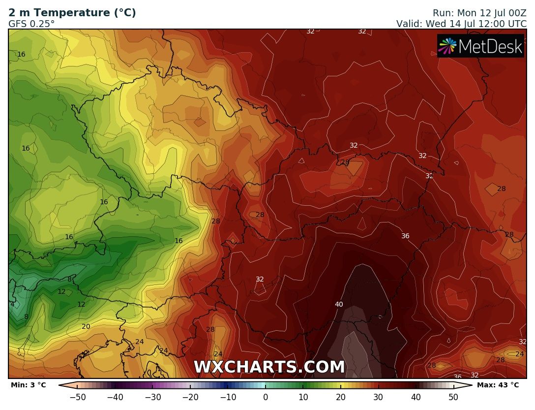 Hőségriadó 41 fok hőség 