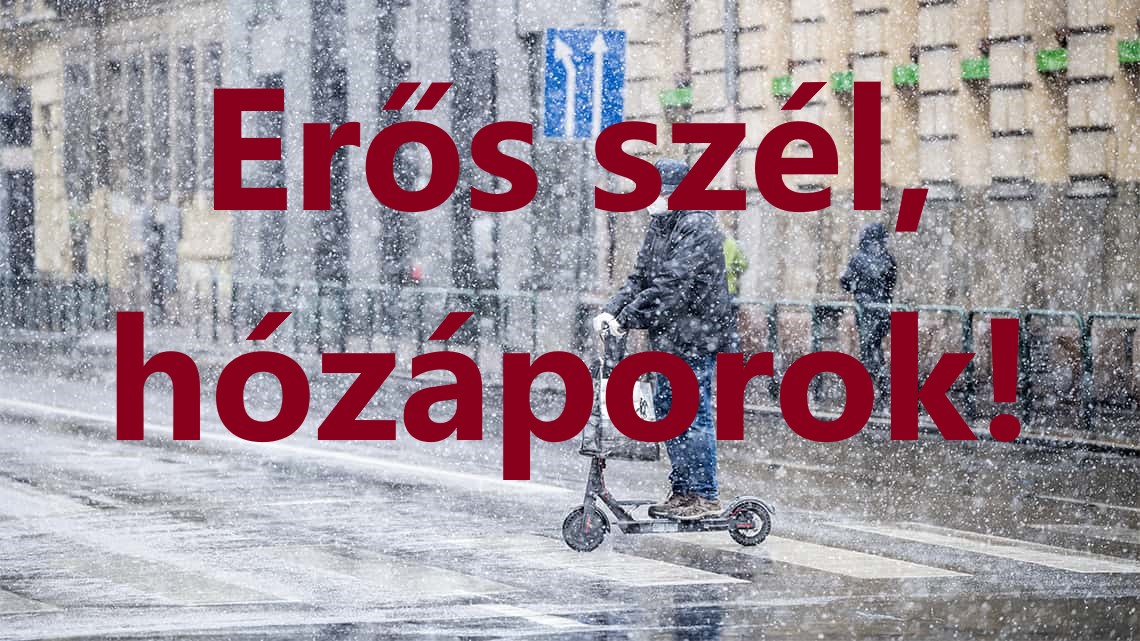 erős szél hózáporok