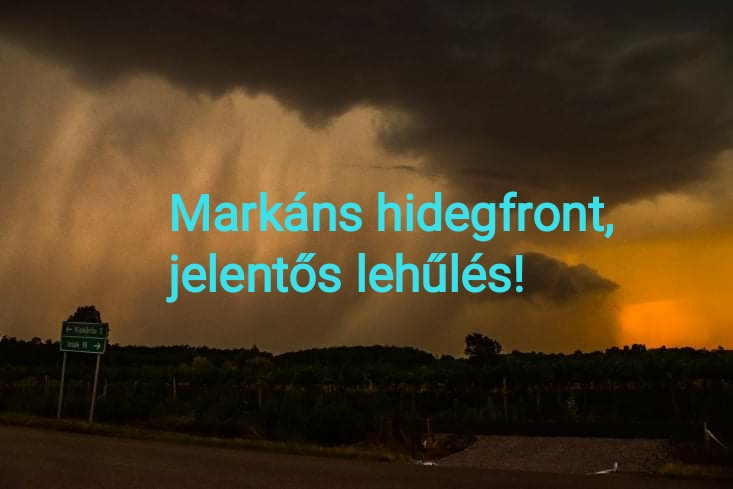 Érkezik a markáns hidegfront: jelentős lehűlés, esős, borongós idő! 2