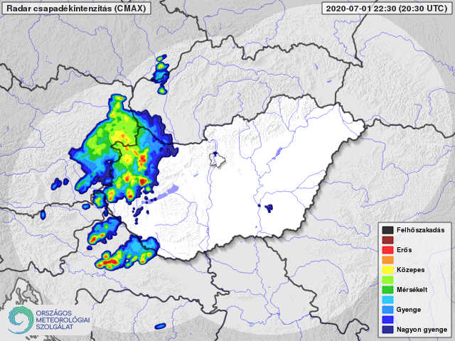 Zivatarok a Dunántúlon, délnyugatról szupercella közelít!