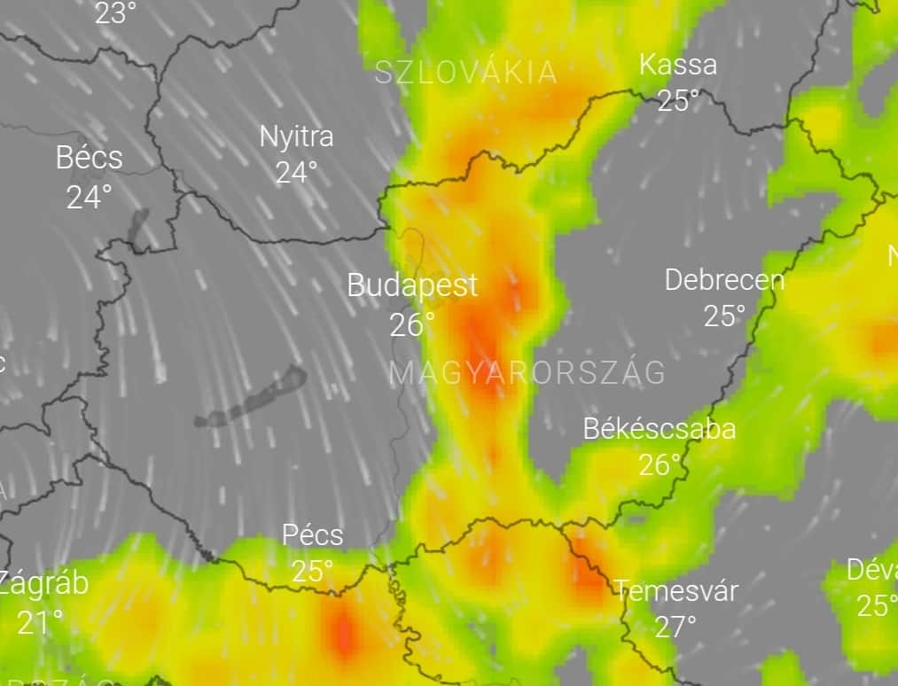 Zivatarlánc is kialakulhat!