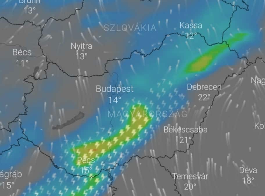 Zivatar hidegfront vihar zivatarrendszer