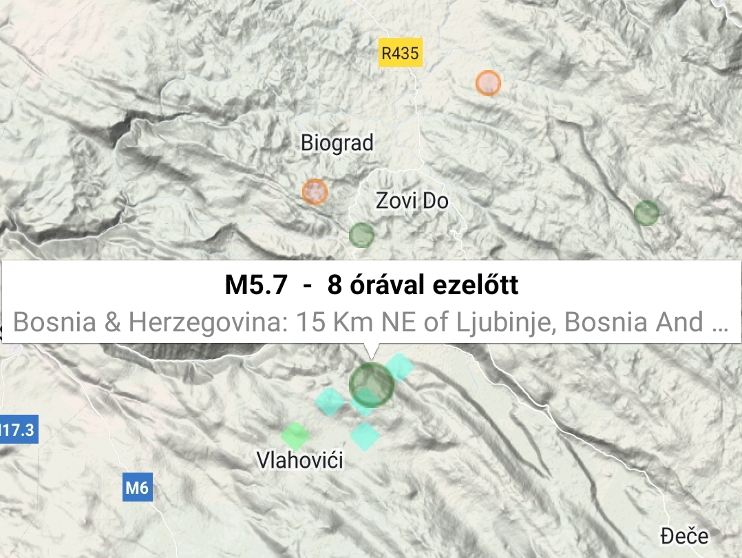 Földrengés bosznia halott