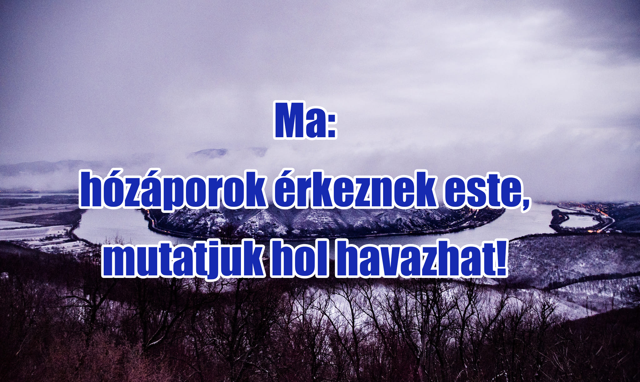 Ma: hózáporok érkeznek este, mutatjuk hol havazhat! 5