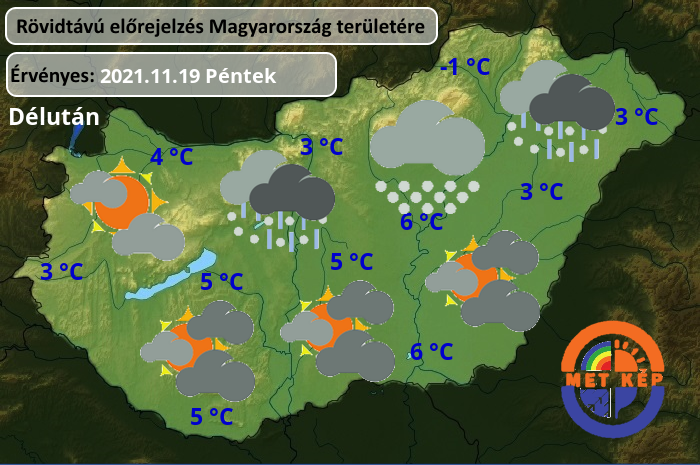 Hó havazás időjárás előrejelzés 