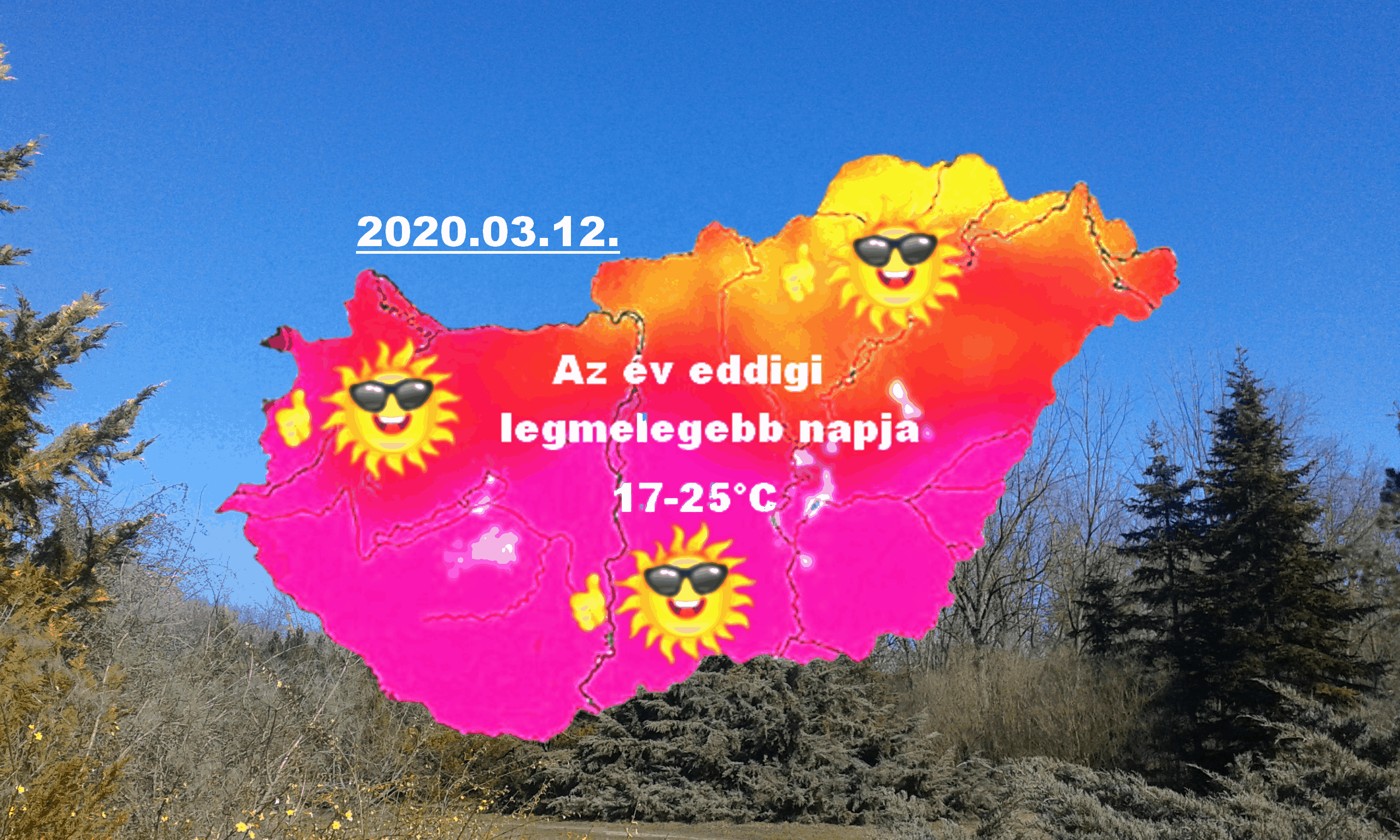 Holnap a 25 fokot közelítjük délen, délnyugaton, ismét a melegrekord közelében! 8