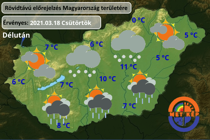 Holnap fagy szél hózápor