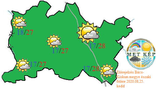 Kistérségi előrejelzés – Bács-Kiskun megye északi felére (Kecskemét térsége)