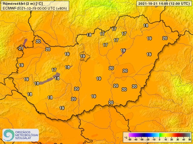 Erős melegedés a lehűlés előtt!