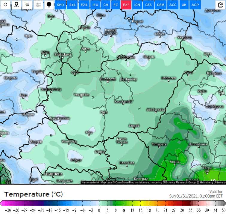 Hidegfront okoz gyors lehűlést vasárnap!