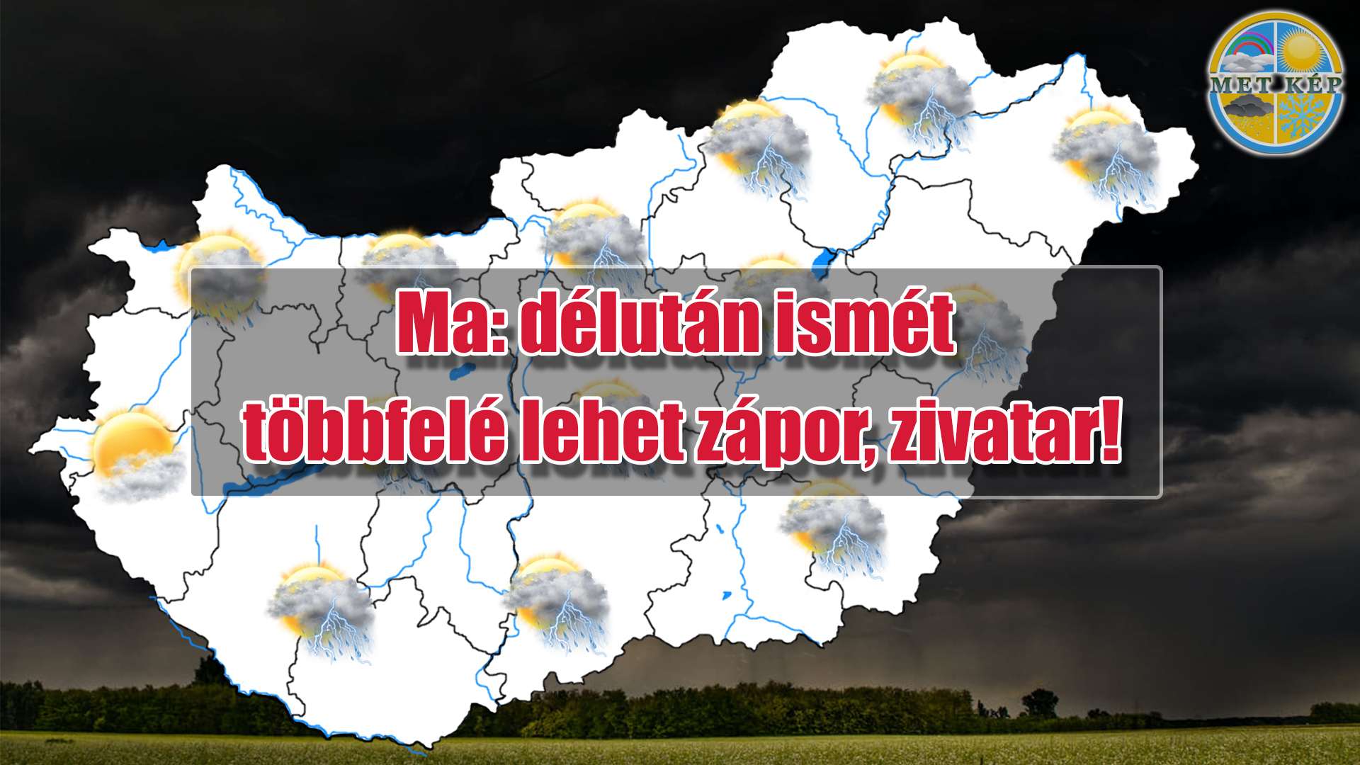 Ma: délután ismét többfelé lehet zápor, zivatar! 8