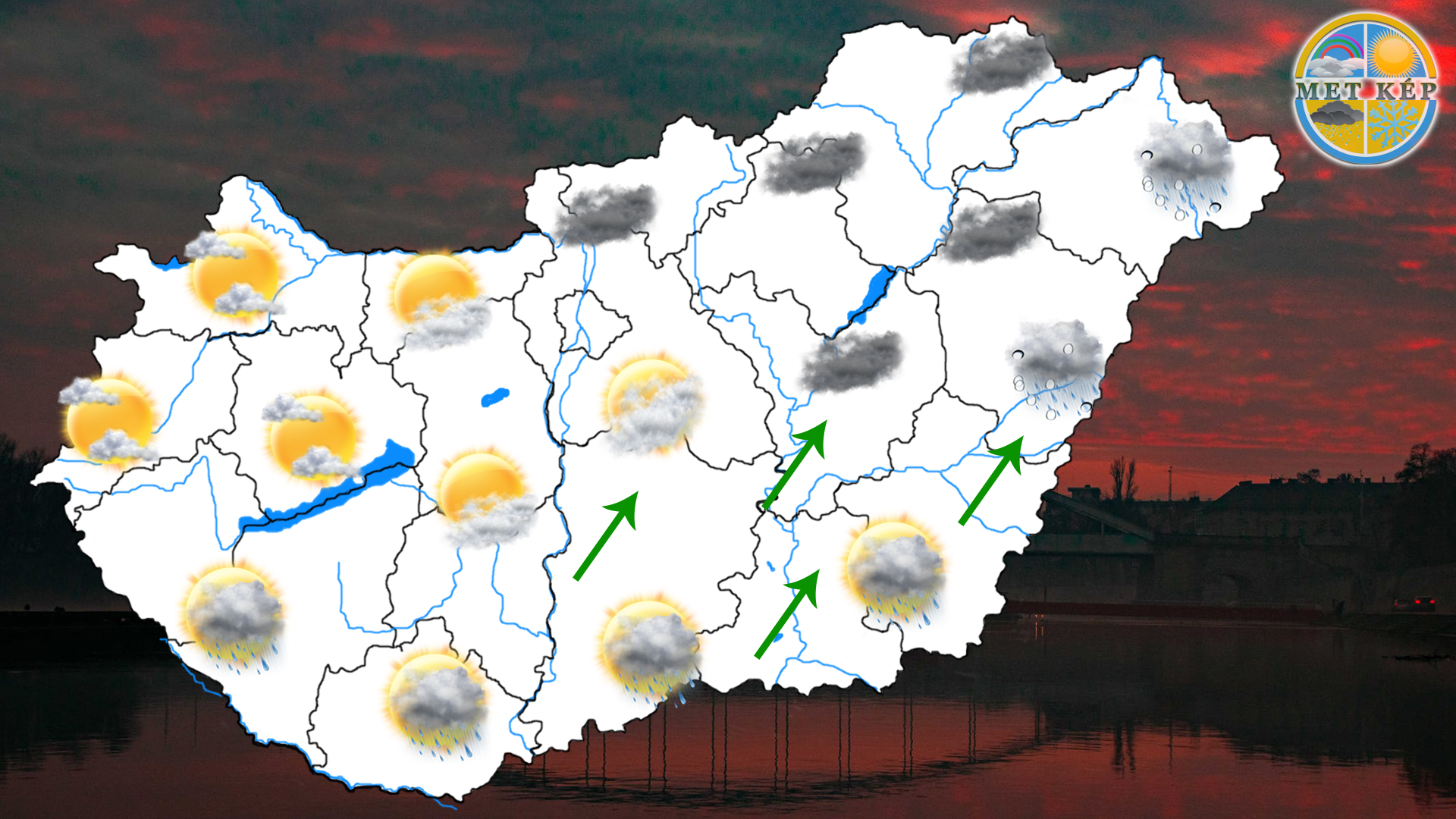 Felhős péntek, délen esősebb idővel! 3