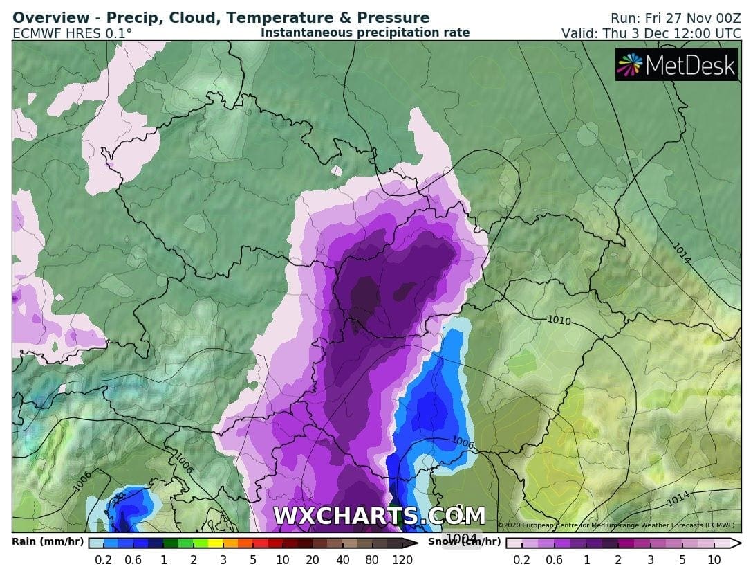 Havazás érkezhet, a Dunántúlon a 10 cm-t meghaladhatja a hóréteg jövő héten! 4