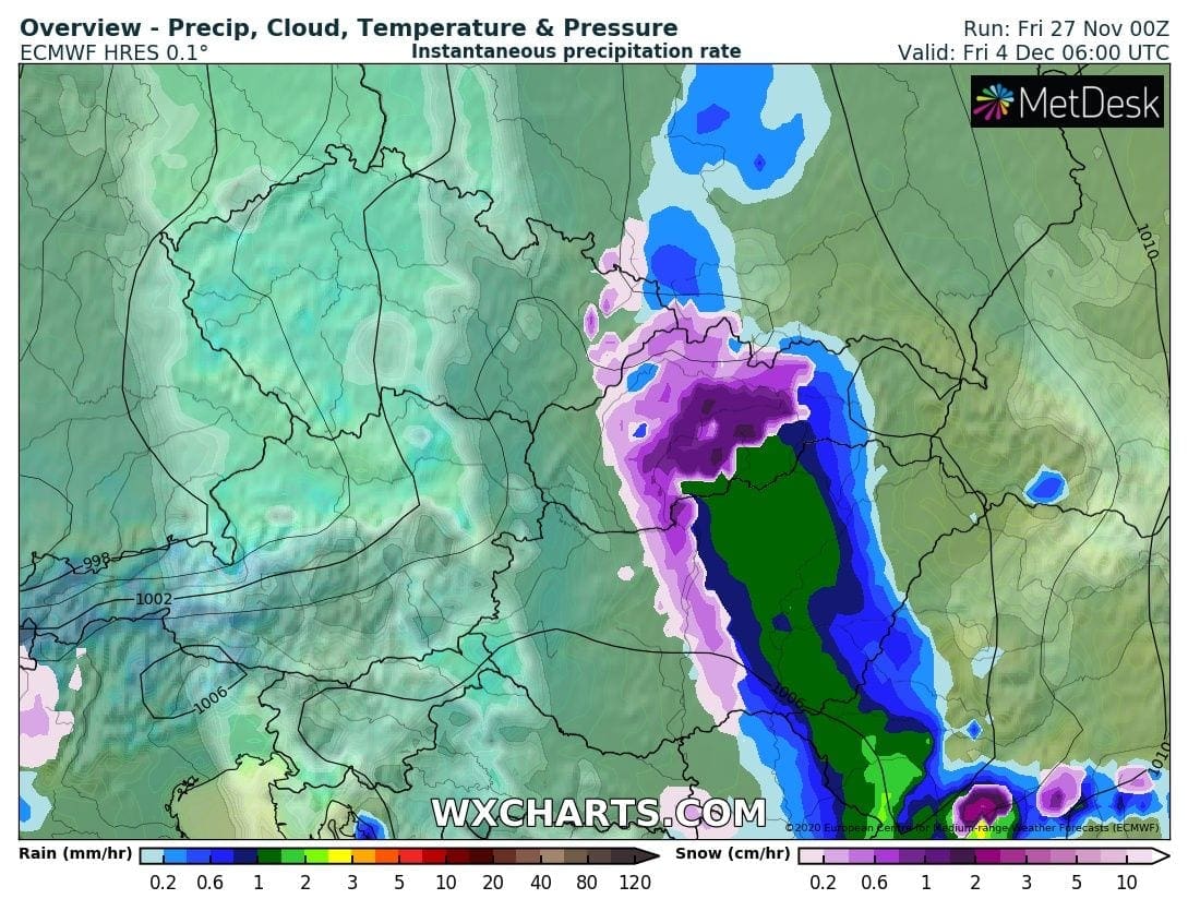 Havazás érkezhet, a Dunántúlon a 10 cm-t meghaladhatja a hóréteg jövő héten! 5