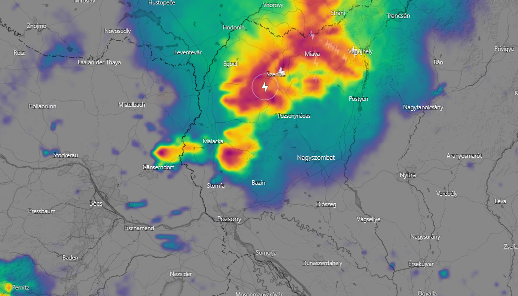 Zivatarrendszer tart hazánk felé!