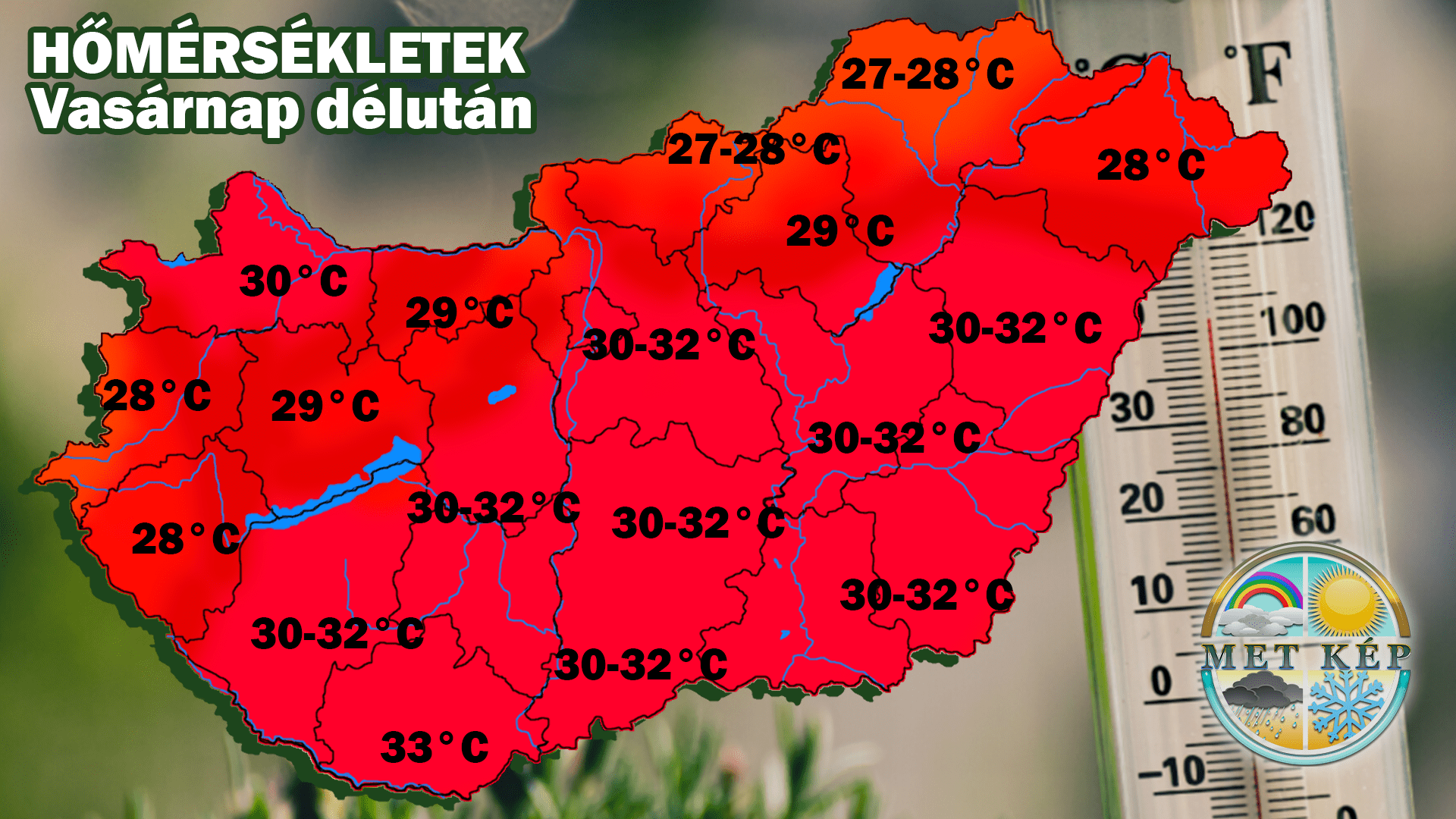 Kánikula várható a déli részeken!