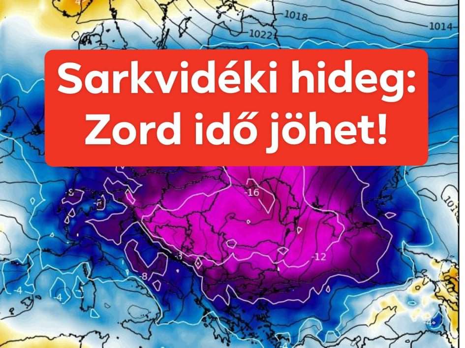 Sarkvidék hidegbetörés jön: hózáporok, zord hideg! 2