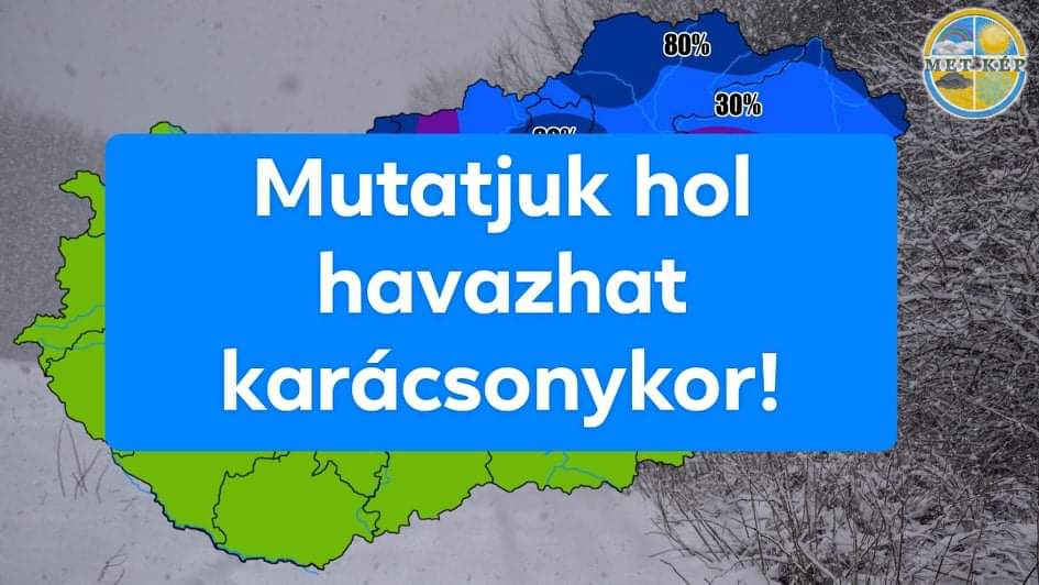 Mutatjuk hol, mennyi esélye van a fehér karácsonynak! 7