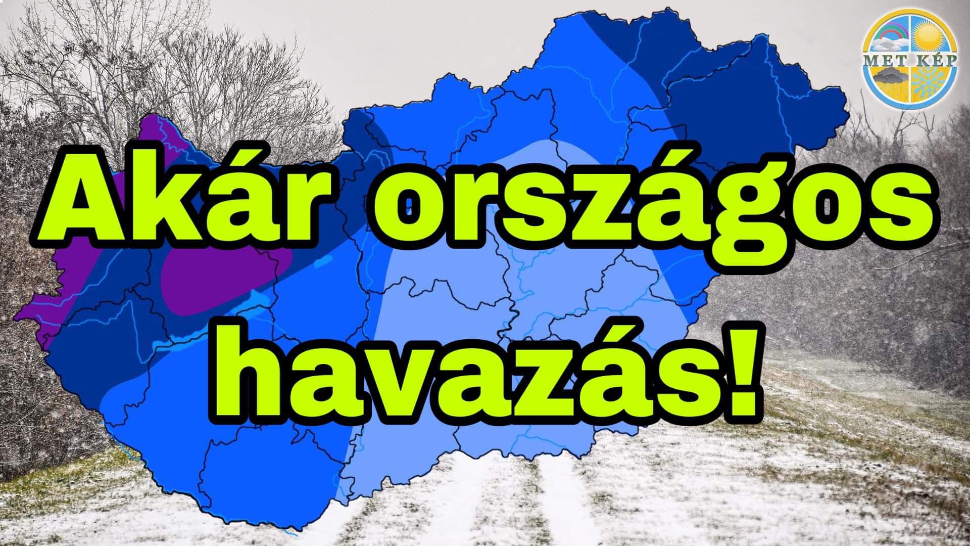 Országszerte havazhat: mutatjuk hol, mennyi az esélye! 1