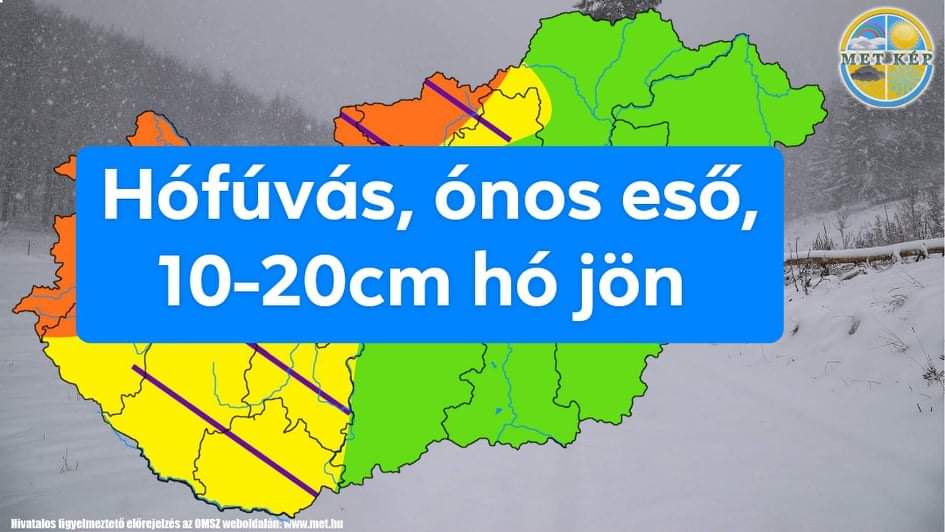 Hófúvás és ónos eső béníthatja meg az ország egy részét! 6