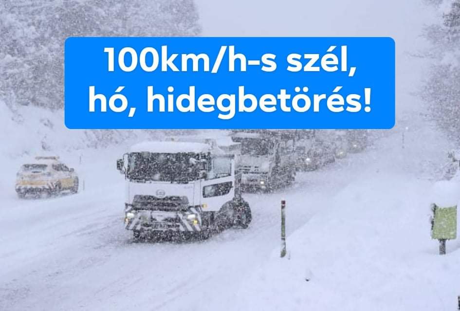Hidegbetörés, havazás és 100km/h-s szélvihar érkezhet a folytatásban! 3