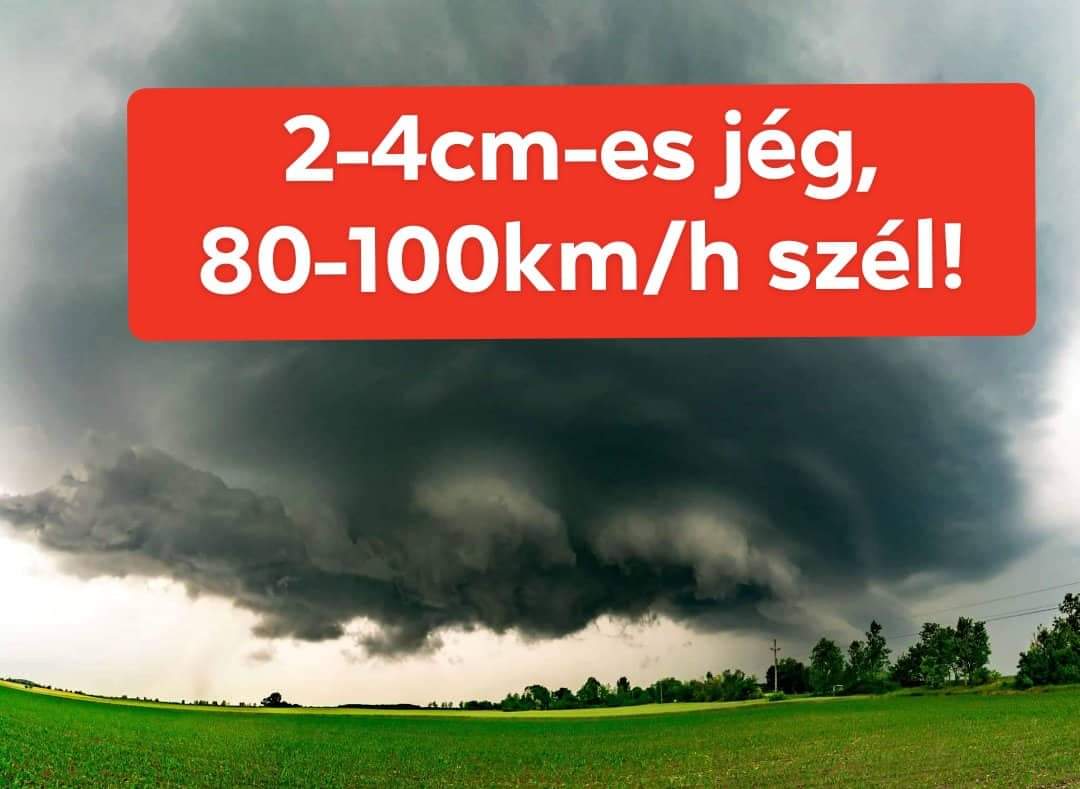 Órákon belül heves zivatarok: jégeső, szélvihar! 9