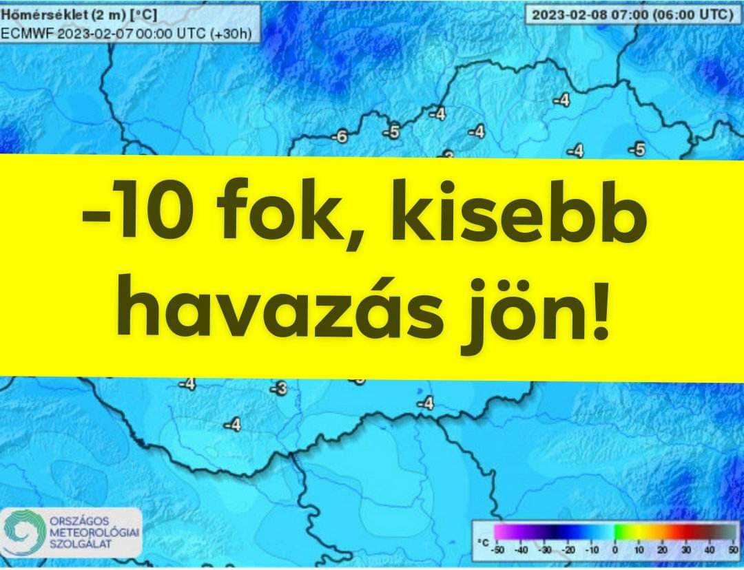 Éjjel, akár -10, -13 fok, kisebb havazás! 5