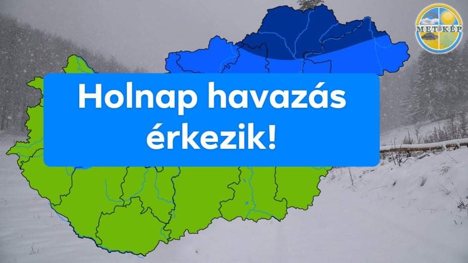 Holnap havazás érkezik, 5-10cm: mutatjuk hol eshet! 6