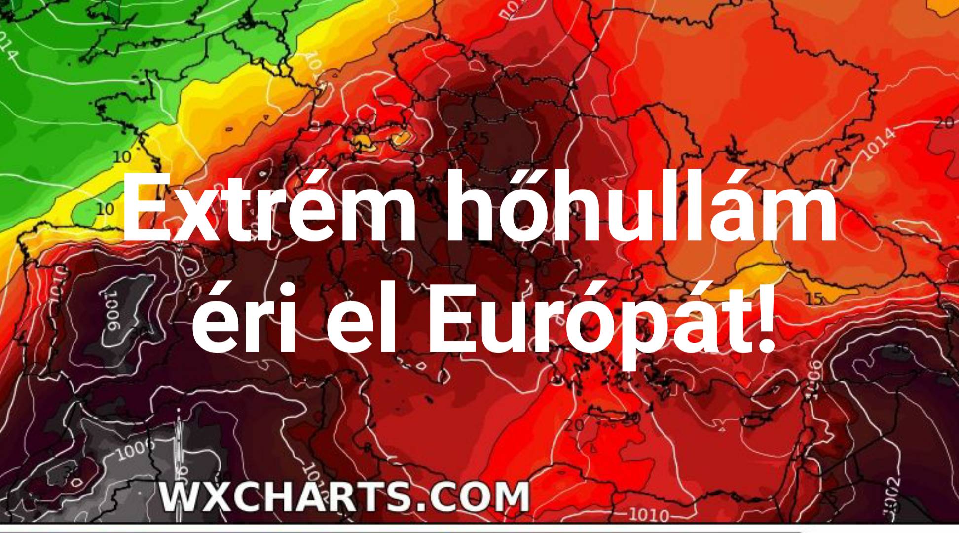 Extrém hőhullám tör Európára, 45-46 fokos csúcsokkal! 7