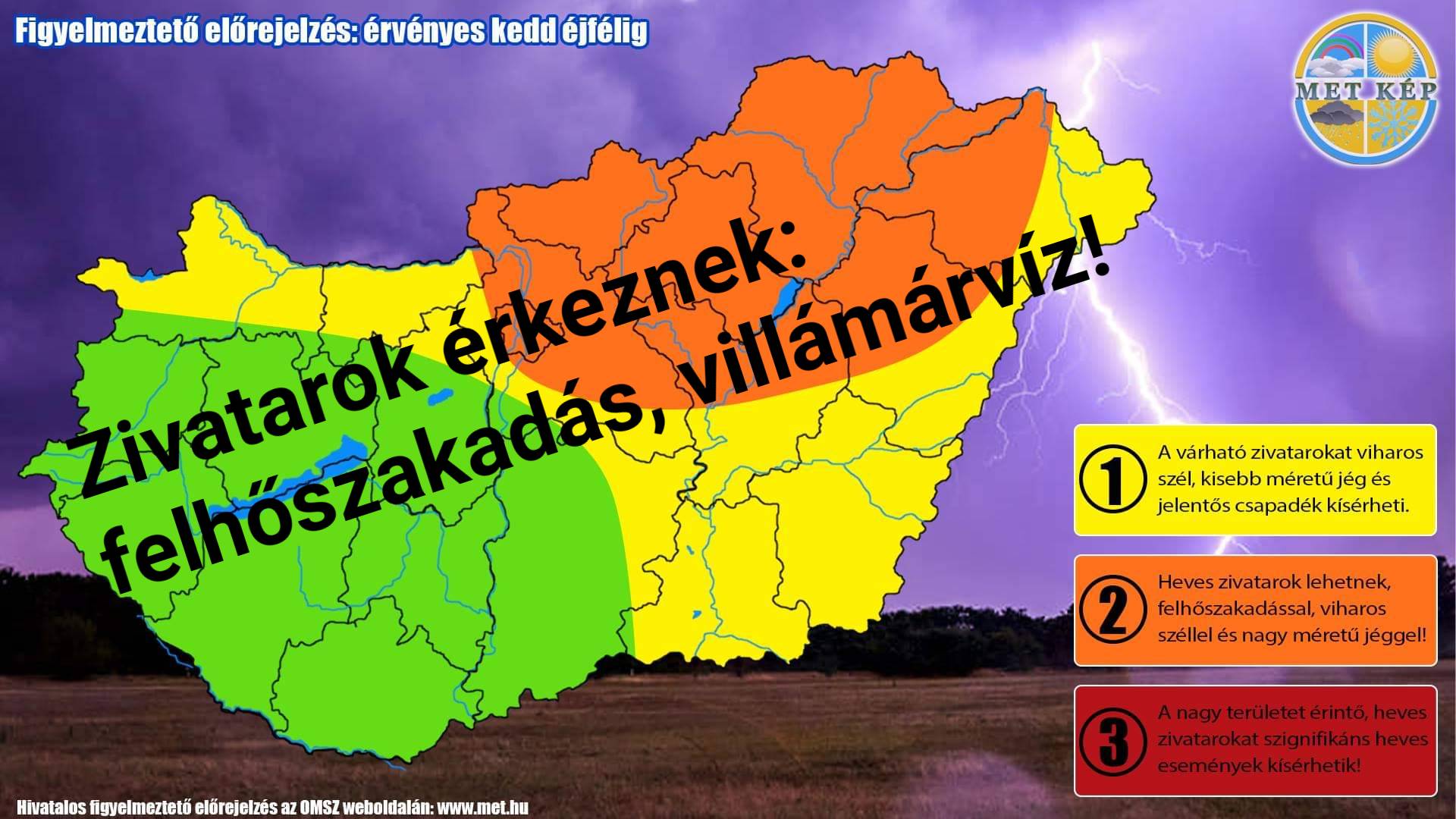 Órákon belül zivatarok: felhőszakadás, villámárvíz veszély! 5