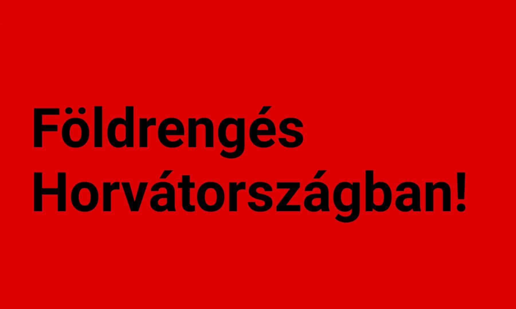 Földrengés volt Horvátországban! 2