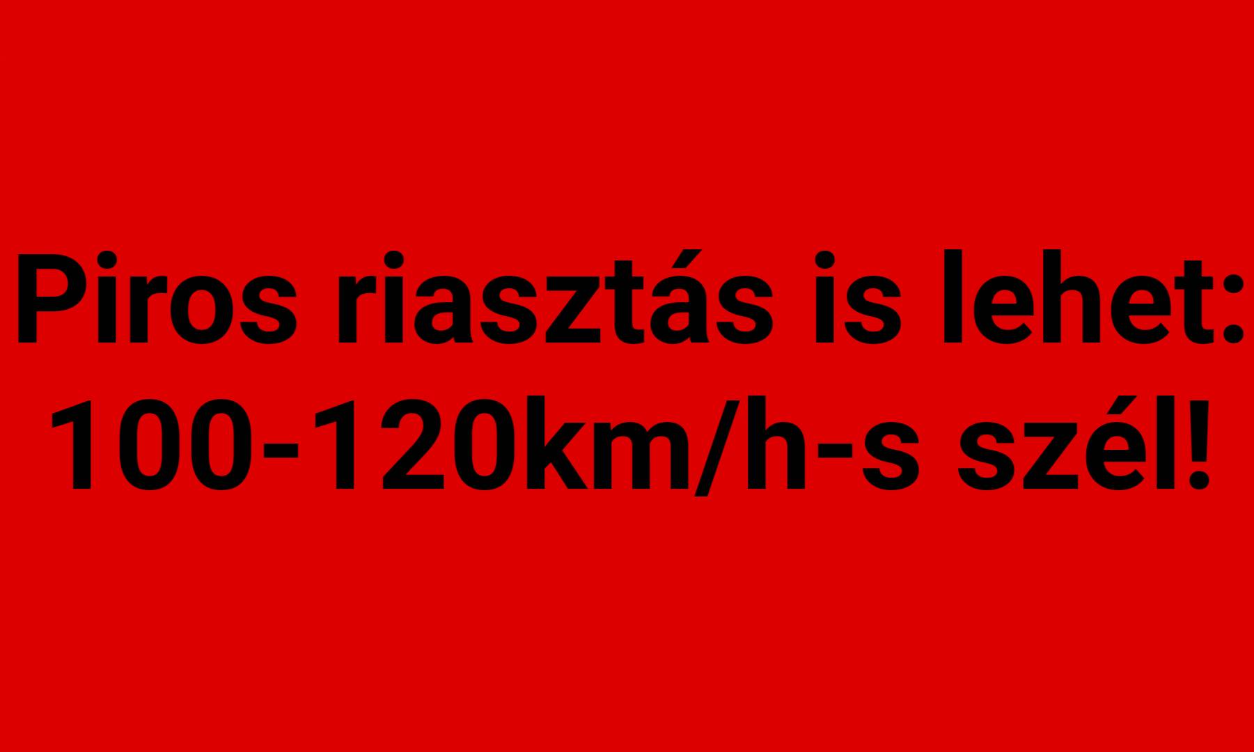 Érkezik a szélvihar: akár piros riasztás is indokolt lehet! 1