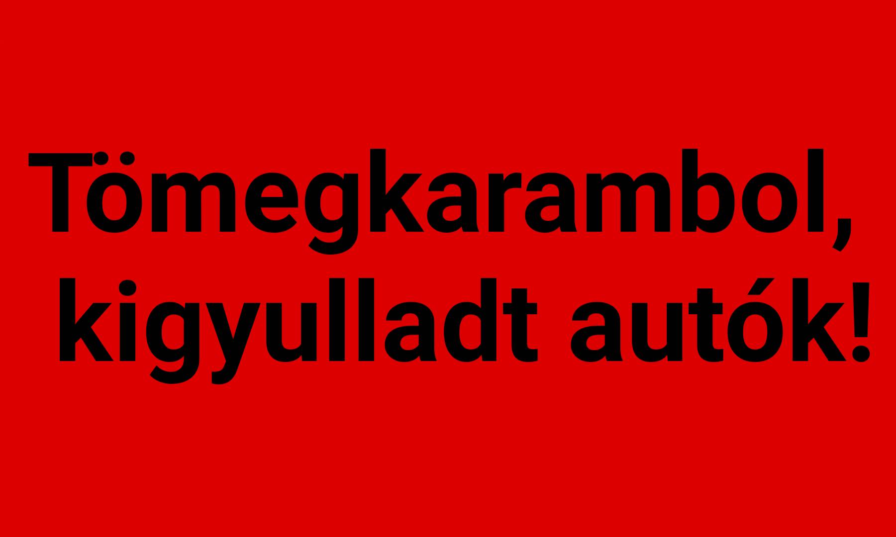 Tömegkarambol az M1-es autópályán a homokvihar miatt! 1