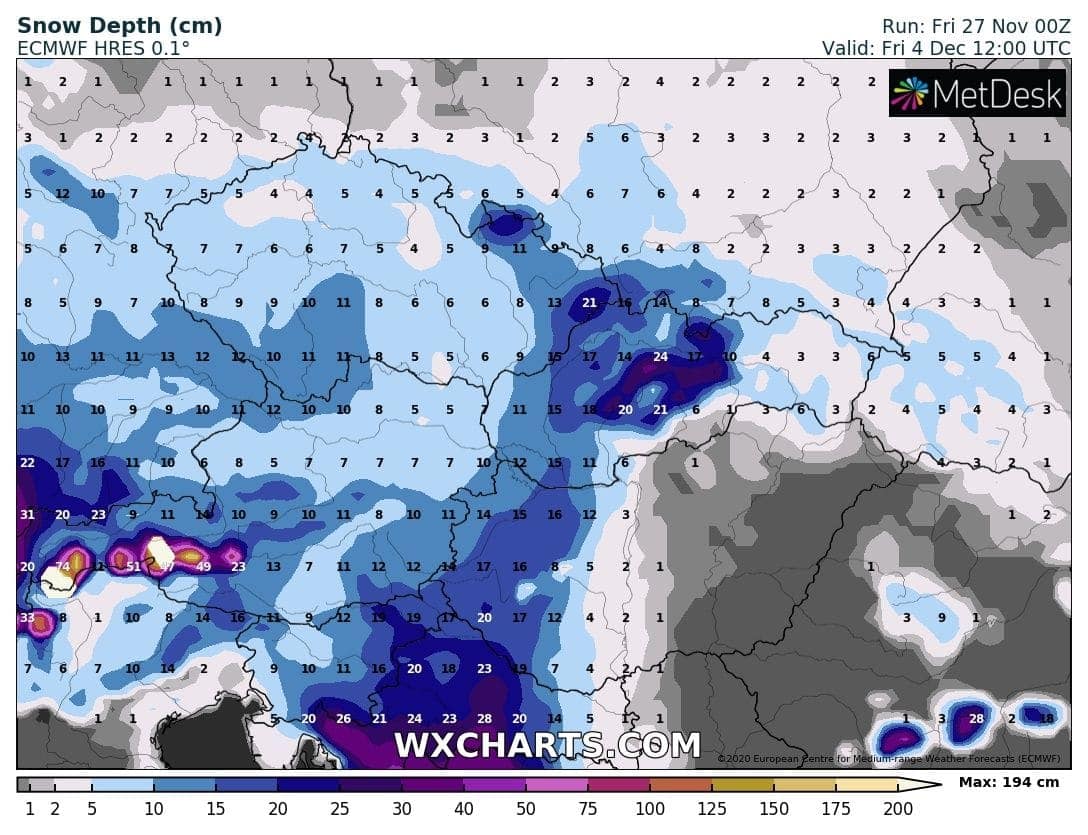 Havazás érkezhet, a Dunántúlon a 10 cm-t meghaladhatja a hóréteg jövő héten! 6