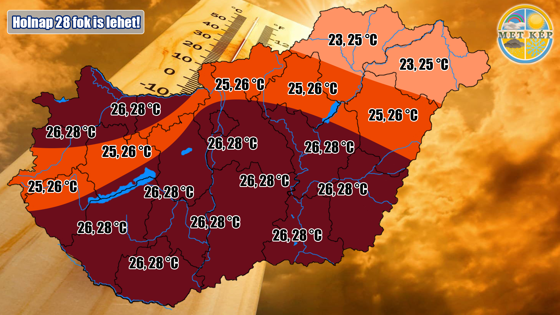 Holnap 28 fok nyári idő