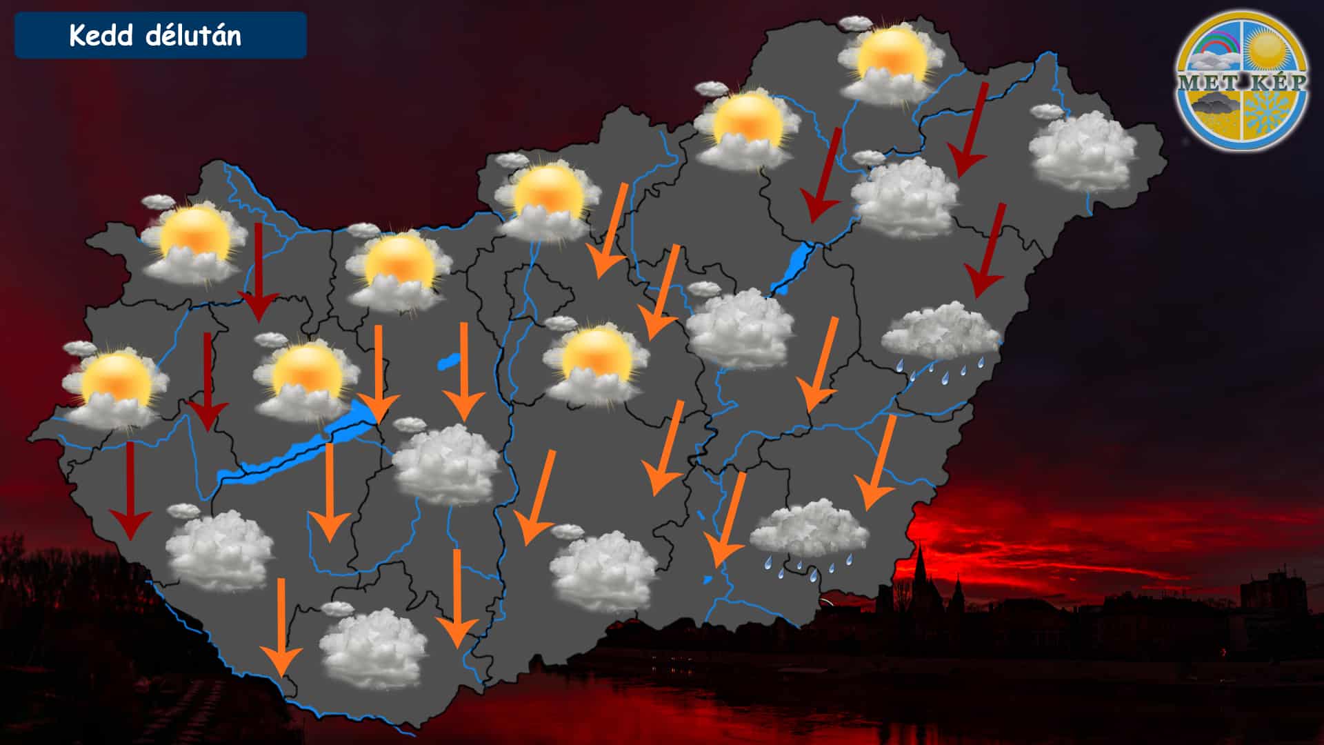 Felhős, szeles idő vár ma ránk! 1