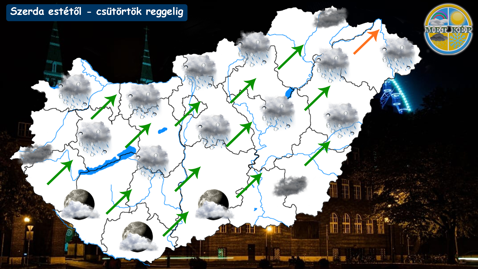 Változóan felhős szerda, estétől kisebb csapadék érkezhet! 4