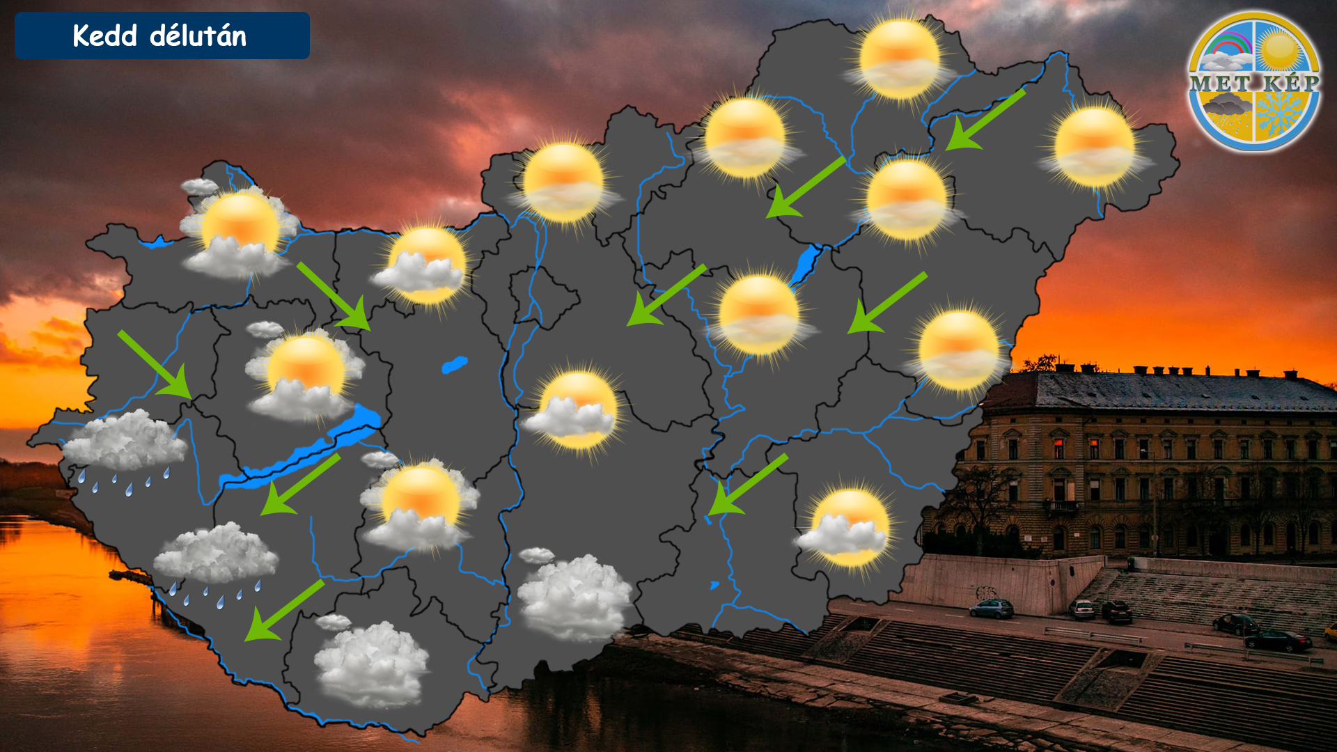 Délnyugaton borult, északkeleten naposabb időben bízhatunk! 7