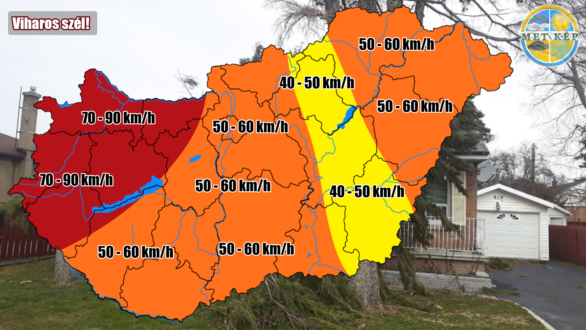 Viharos széllel, zivatarokkal érkezik a hidegfront!