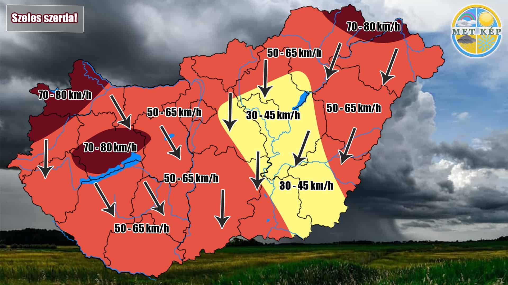 Milyen idő lesz ma? Elsősorban szeles!