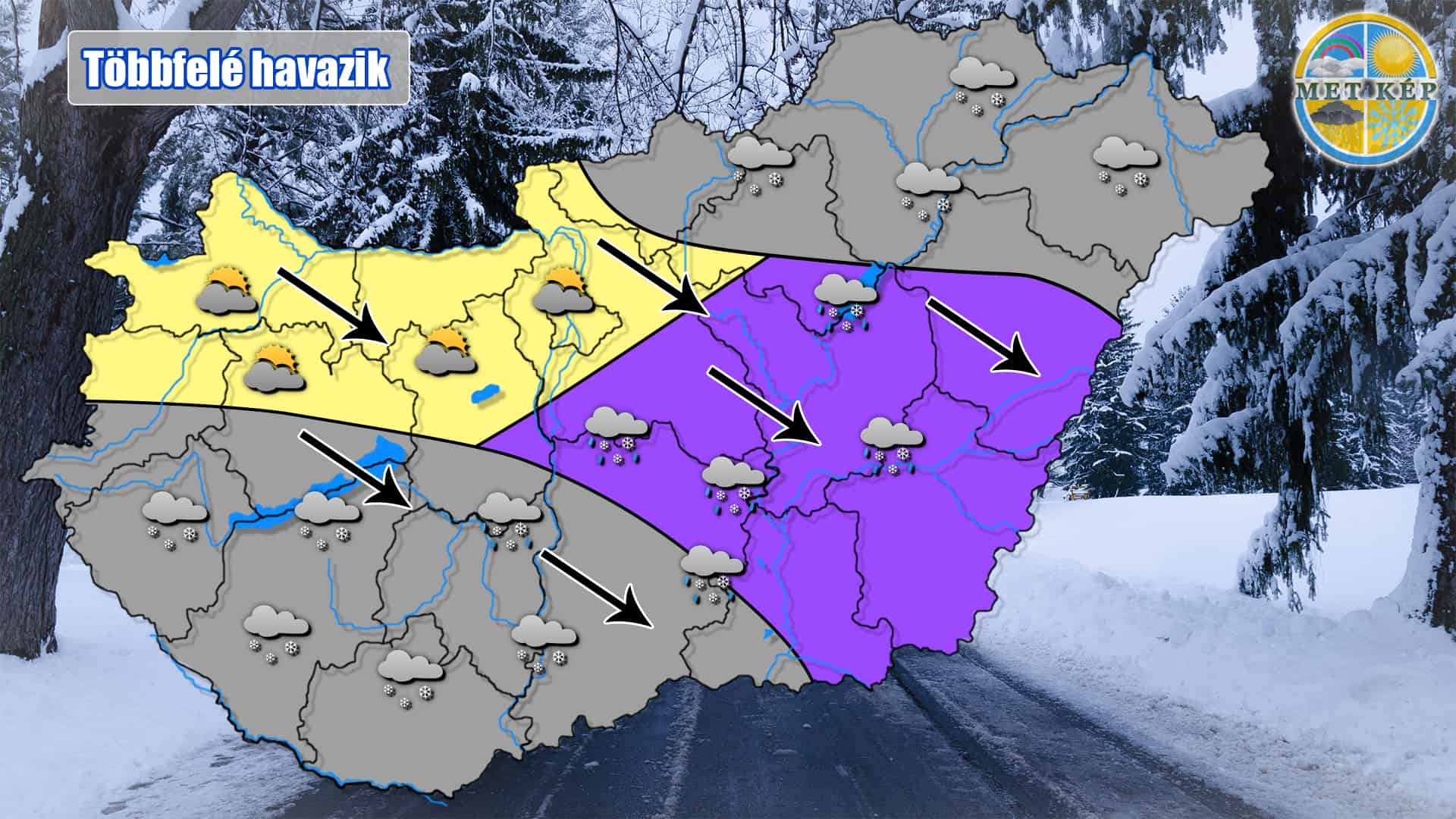 Egyre több helyen intenzív havazás!