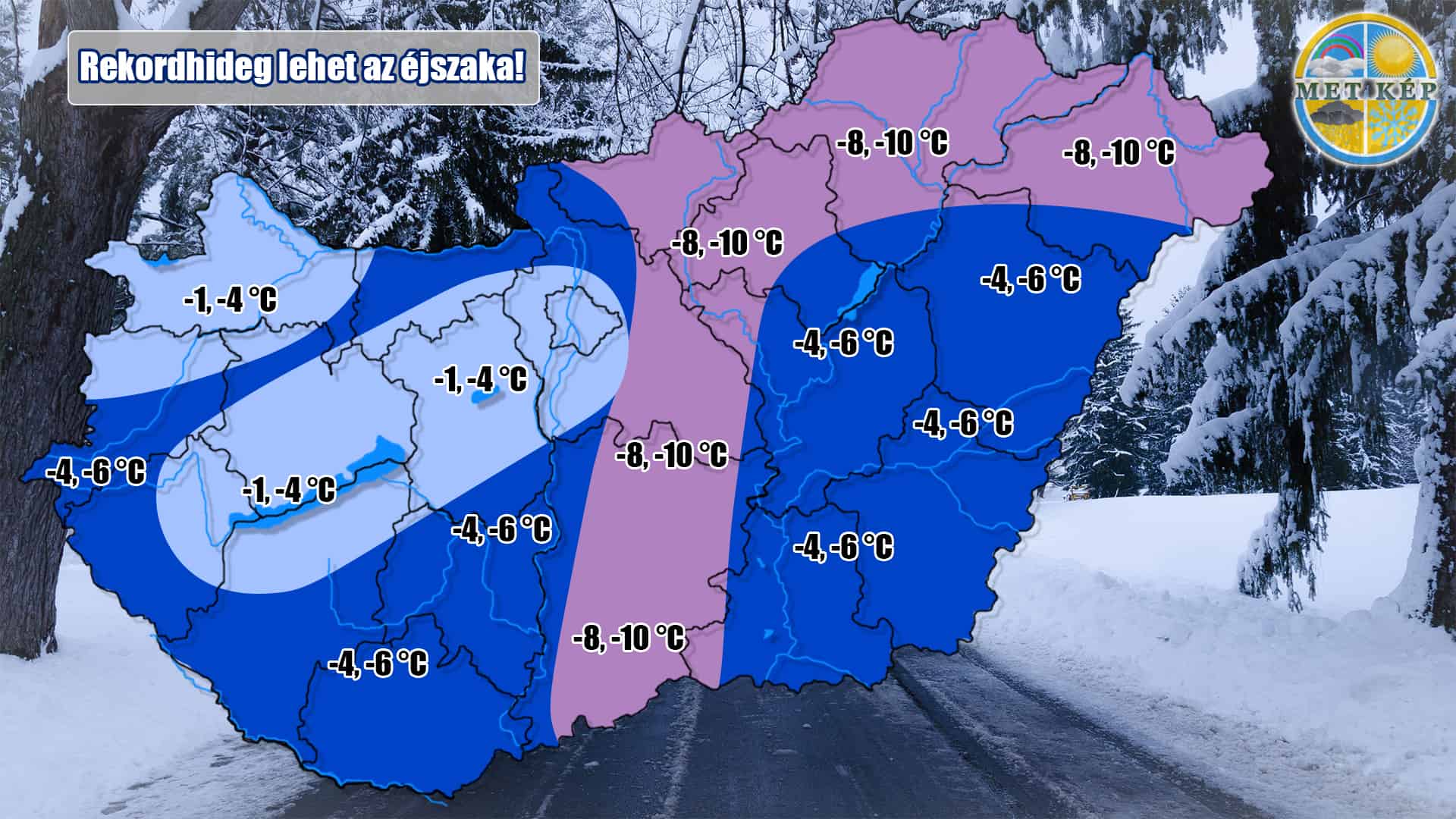 Nagyon hideg éjszakánk lesz, holnapra virradóra erős, országos fagy várható!