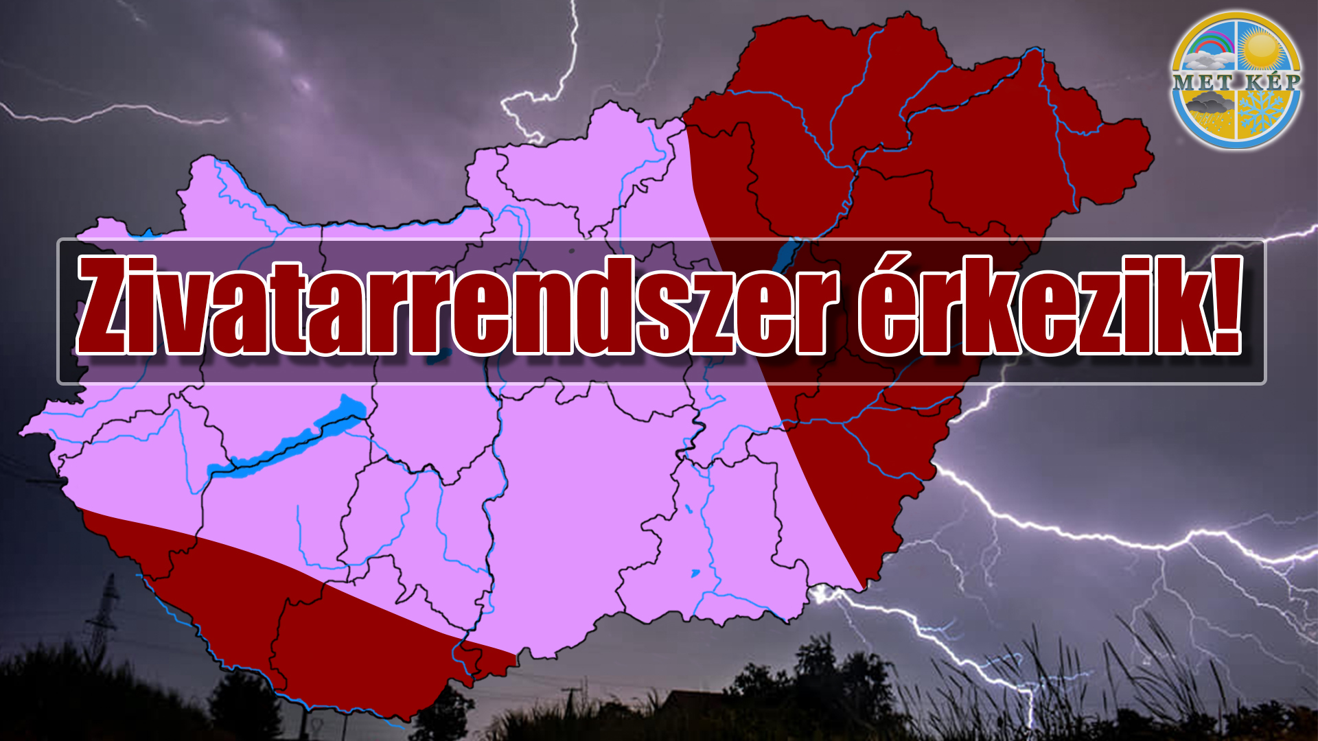 Heves zivatarrendszer érkezik: mutatjuk hol lesz vihar! 7