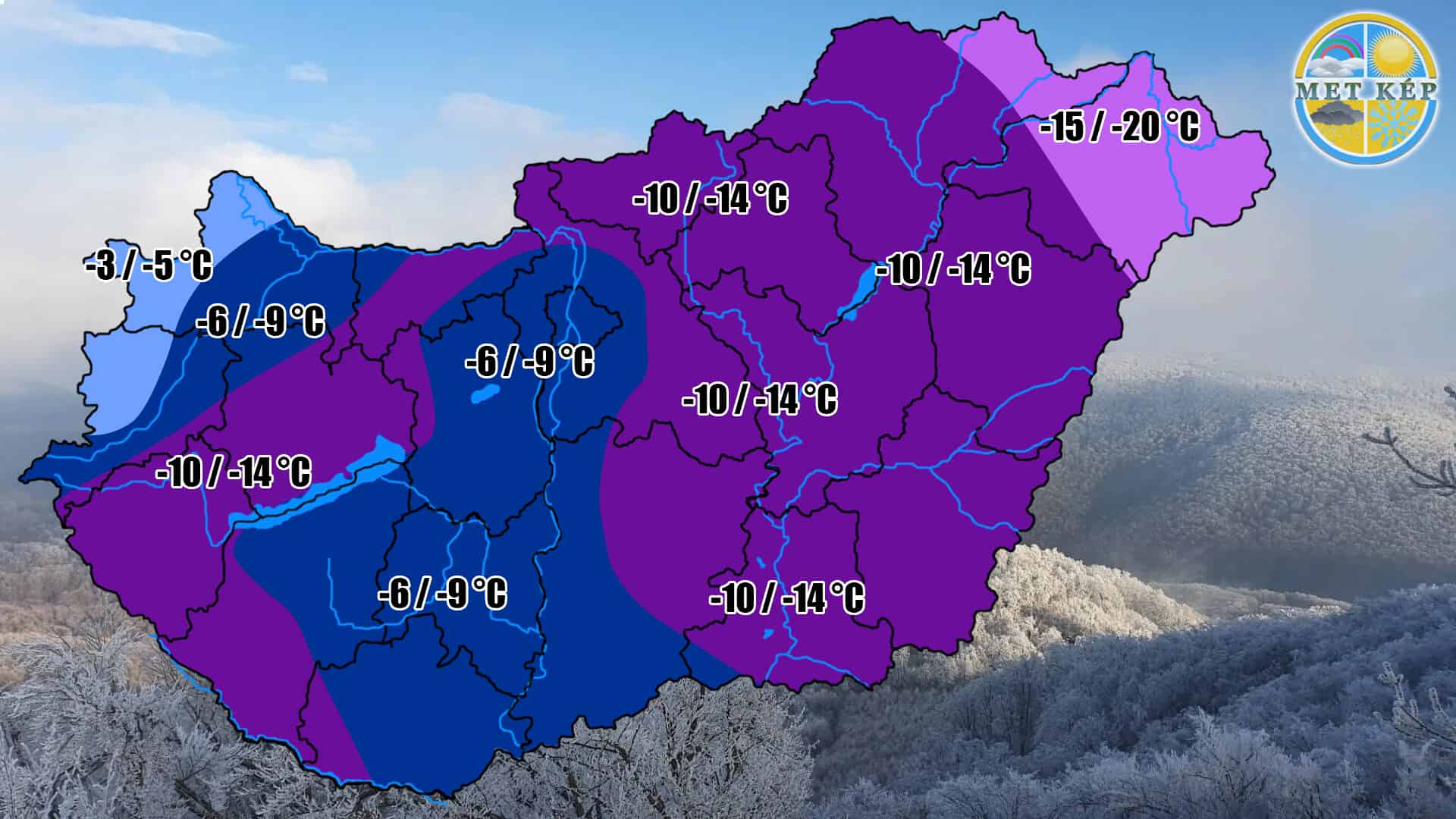 Hideg napok jönnek, -20, -22 fok is lehet!