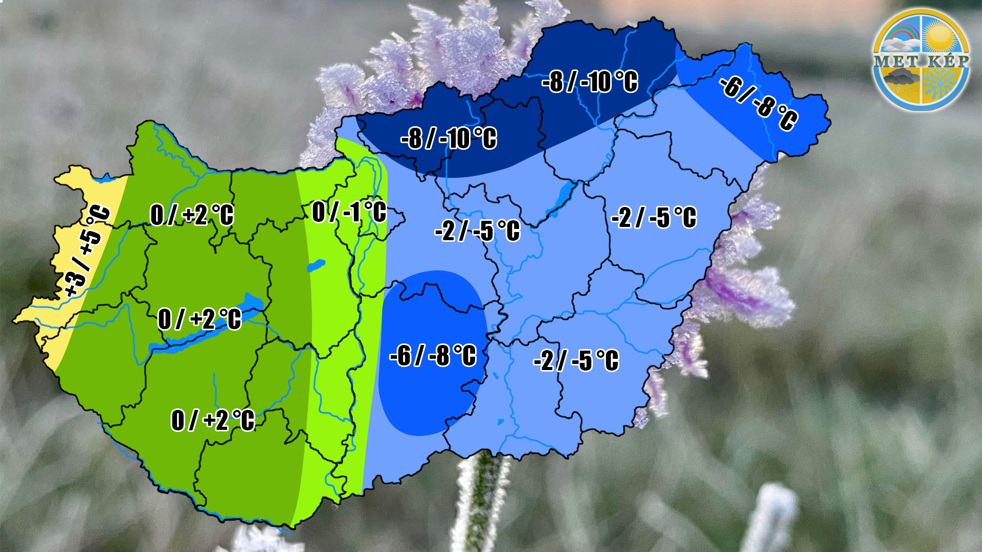 Erős fagy! Akár -10 fok is lehet reggel!