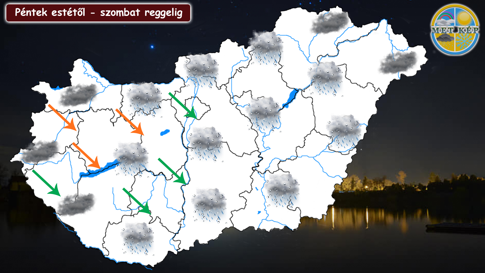 Hidegfront érkezik, a Dunántúlon néhol jelentős eső eshet! 4