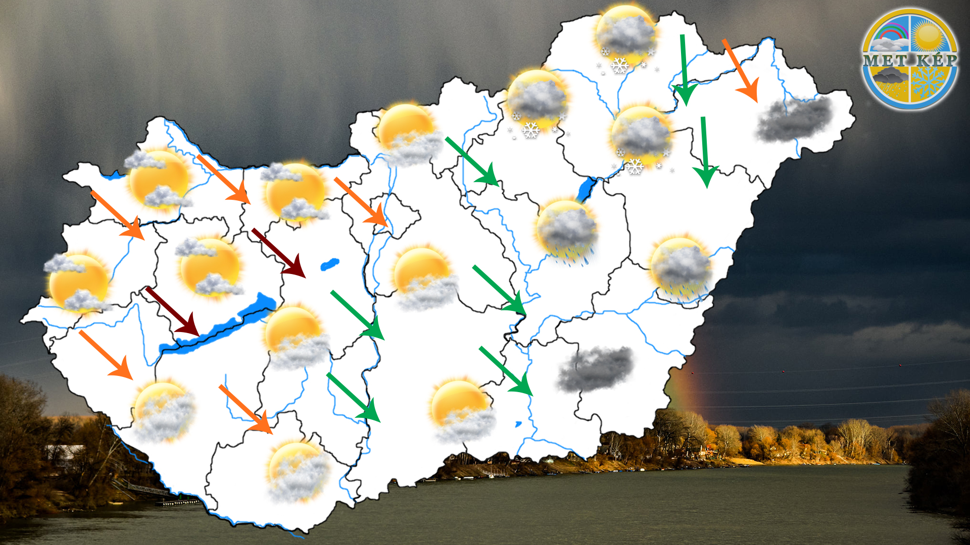 Délután keleten lehet zápor, hózápor! 9